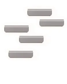 Magnetický klip "DURAFIX CLIP", samolepicí, stříbný, 60 mm, 5 ks/bal., DURABLE